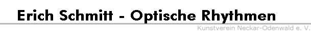 Erich Schmitt - Optische Rhythmen